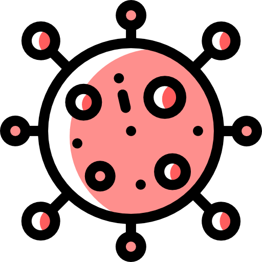 Virus coronavirus cell healthcare and medical icon