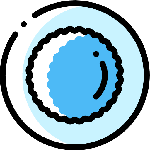 Cell bacteria biology education icon