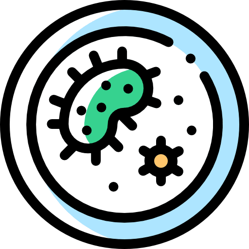 Petri dish education science equipment icon