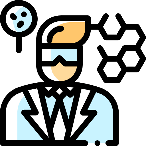 Scientist molecule people scientist icon