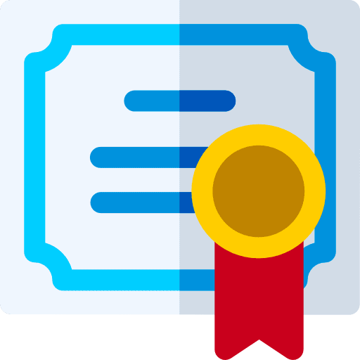 Diploma sports and competition medal quality icon