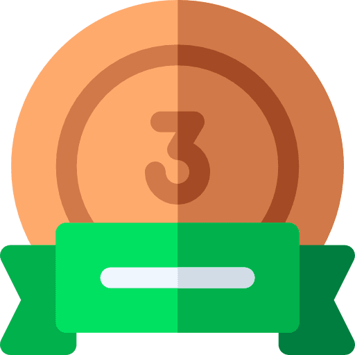 Third prize prize medal third icon