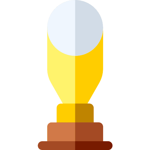 Trophy champion winner sports and competition icon