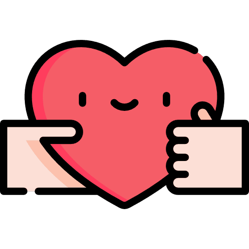 Give hand give give love icon
