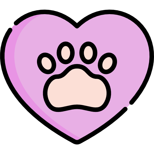 Paw print animals love shapes and symbols icon