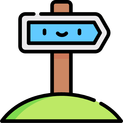 Signs orientation road sign signaling icon