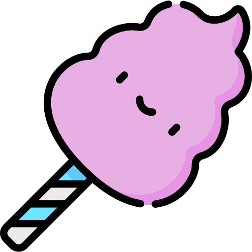 Cotton candy dessert cotton candy cotton icon