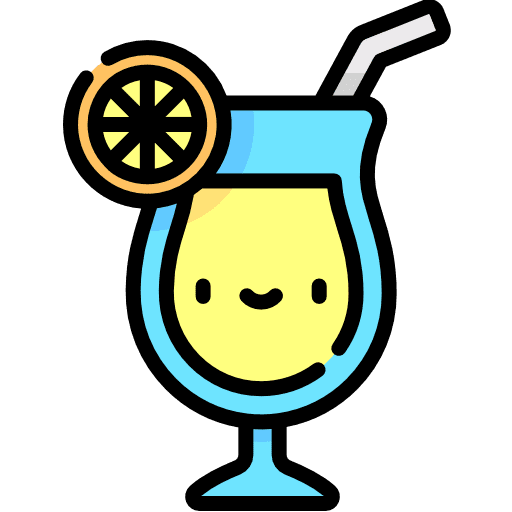 Drink glass alcohol smiley icon
