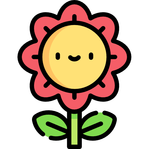 Flower smiley nature flower icon
