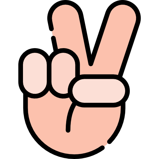 Victory goals fingers success icon