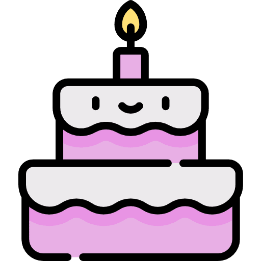 Birthday cake birthday and party birthday cake bakery icon