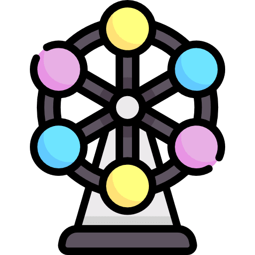 Fortune wheel gambling roulette entertainment icon