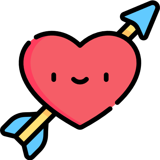 Heart love smiley cupid icon