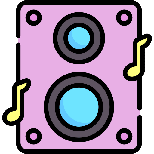 Music speaker music and multimedia music icon