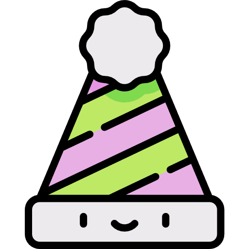 Party hat party hat smiley birthday and party icon