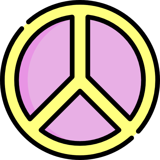 Peace sign peace sign hippy icon