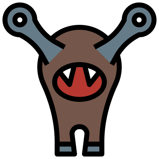 Monster fairy tale folklore character icon