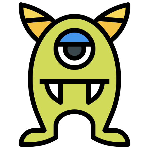 Monster animals monster fairy tale icon