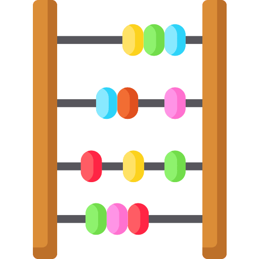 Abacus kid calculator abacus icon