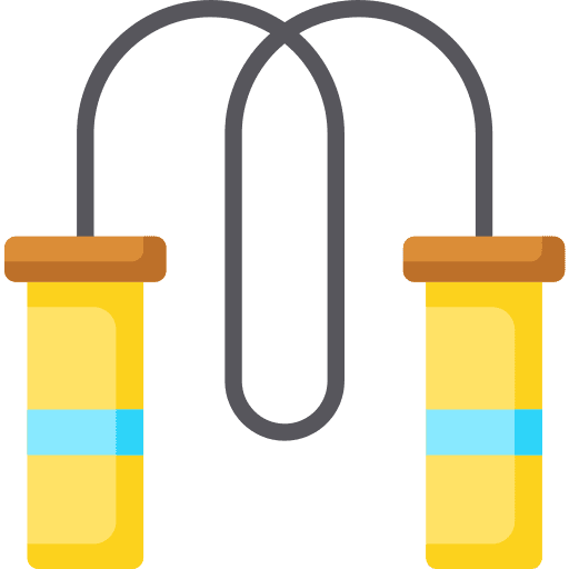 Jumping rope sports and competition training jumping rope icon