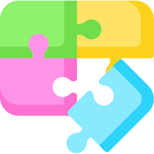 Puzzle puzzle game relevant kid and baby icon