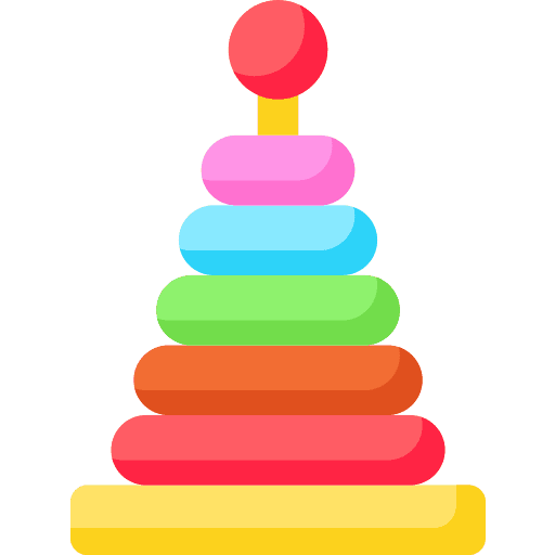 Pyramid rings gaming toys icon