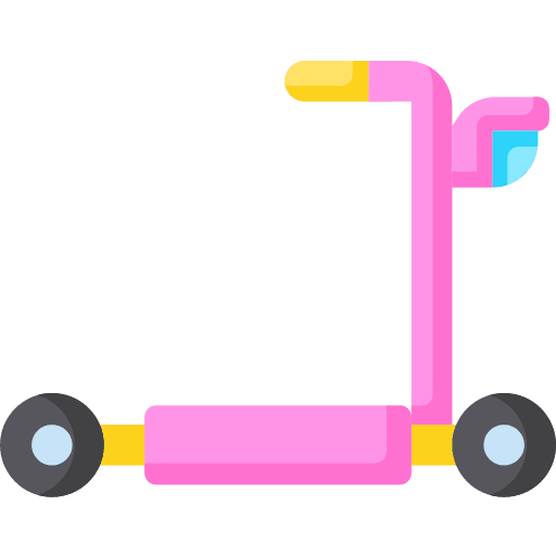 Scooter childhood fun scooter icon