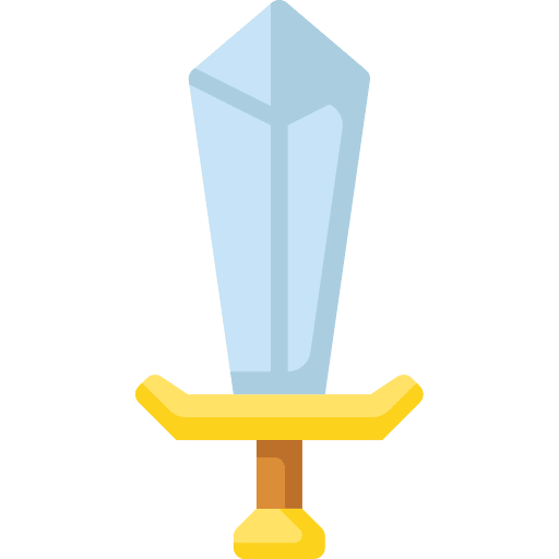 Sword protection defense sword icon