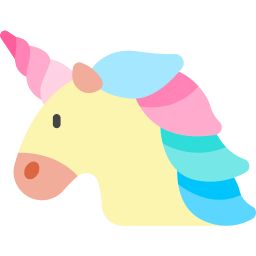Unicorn fairy tale animals fantasy icon