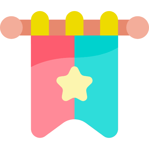 Flag fairytale flag legend icon