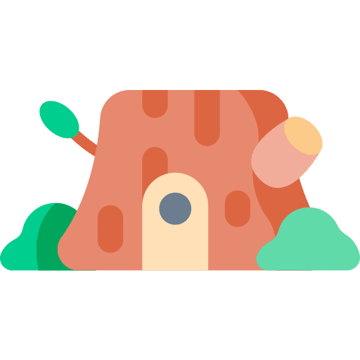 Trunk nature trees pieces icon