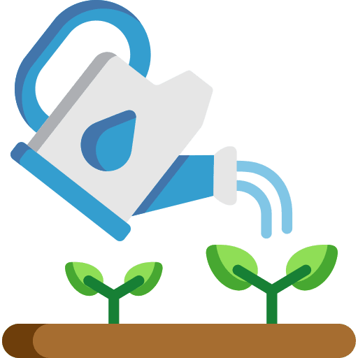 Watering watering sprout plant icon