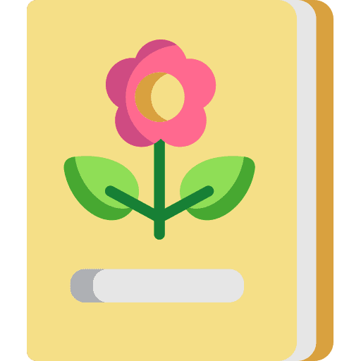 Book education flower book icon