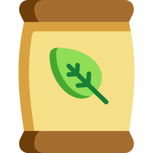 Fertilizer organic seed seed bag icon