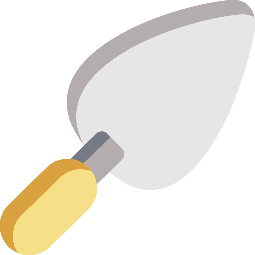 Trowel equipment farming and gardening trowel icon