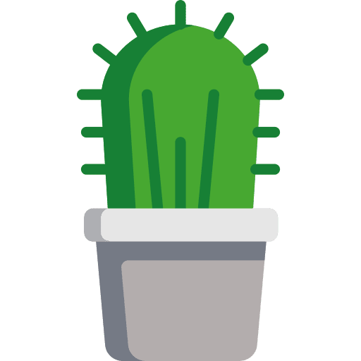 Cactus botanical farming and gardening dessert icon