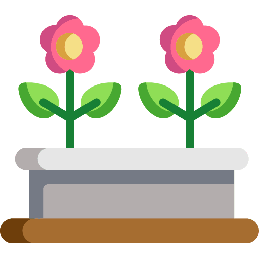 Flower plant farming and gardening flower icon