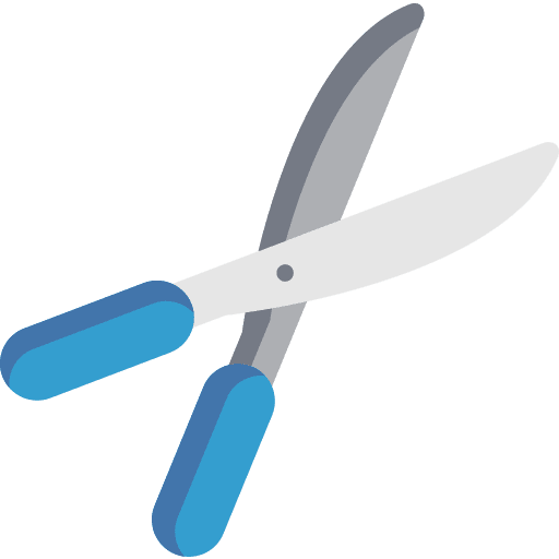 Scissors handcraft scissors cutting icon