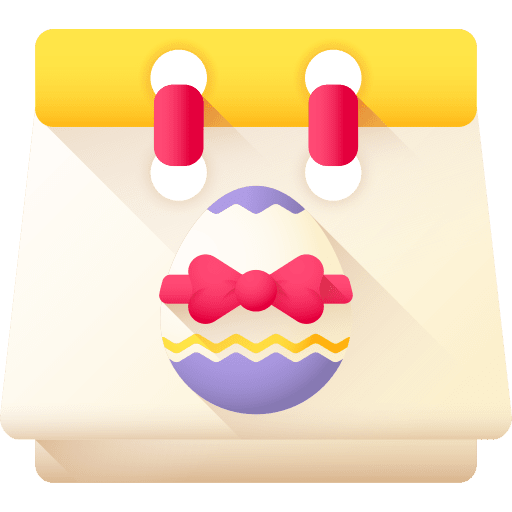 Easter day christian easter day time and date icon