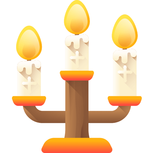 Candelabrum church cultures candles icon