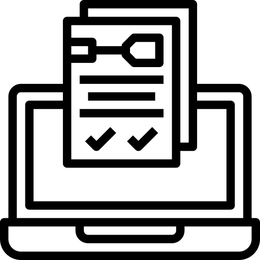 Archive report archive laptop icon