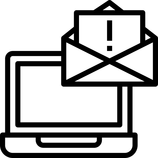 Communications computer important mail icon