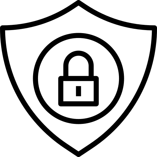 Interface padlock shield lock icon