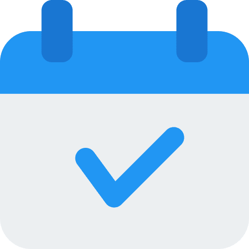Calendar interface attend organization icon