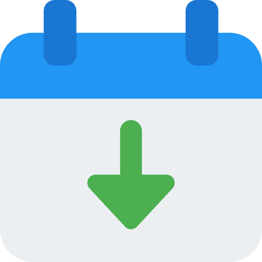 Calendar time and date administration schedule icon