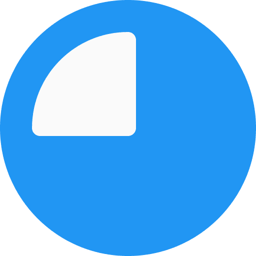 Quarter 15 15 minutes fifteen icon