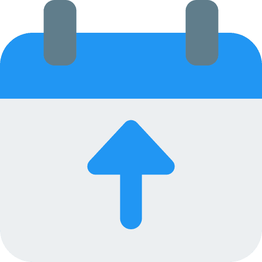 Calendar upload administration calendar icon