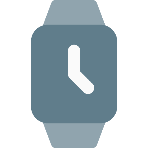 Smartwatch interface clock device icon