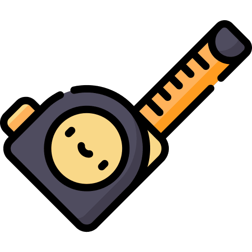 Flexometer ruler tools and utensils flexometer icon