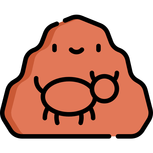 Cave painting landscape shelter rocks icon